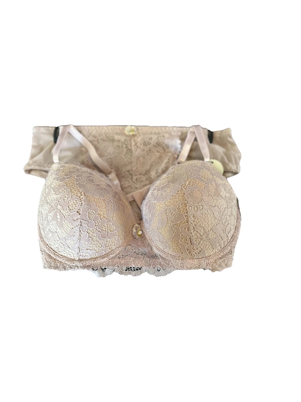 Plejue Intimates Set Bra And Panties Size 34C/M